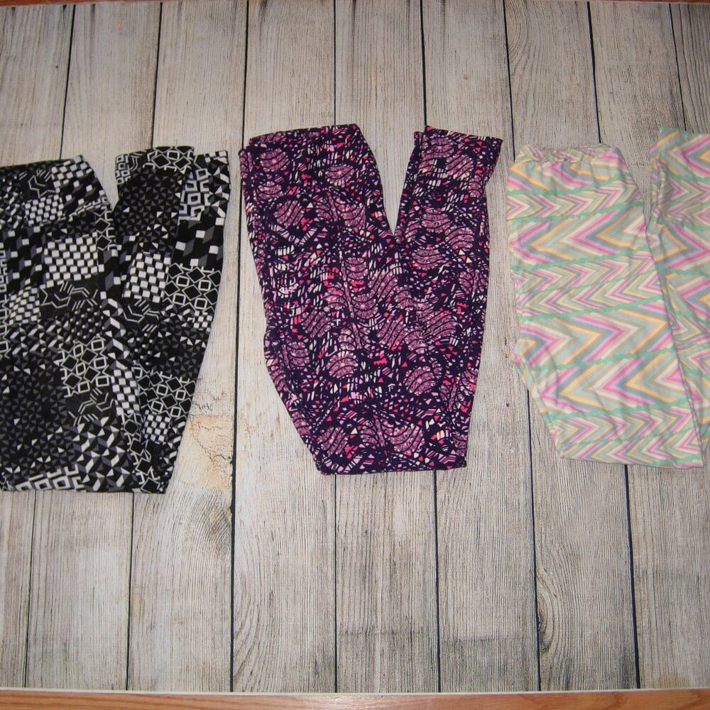 Lularoe Leggings 3 Pair one Size (2-10)